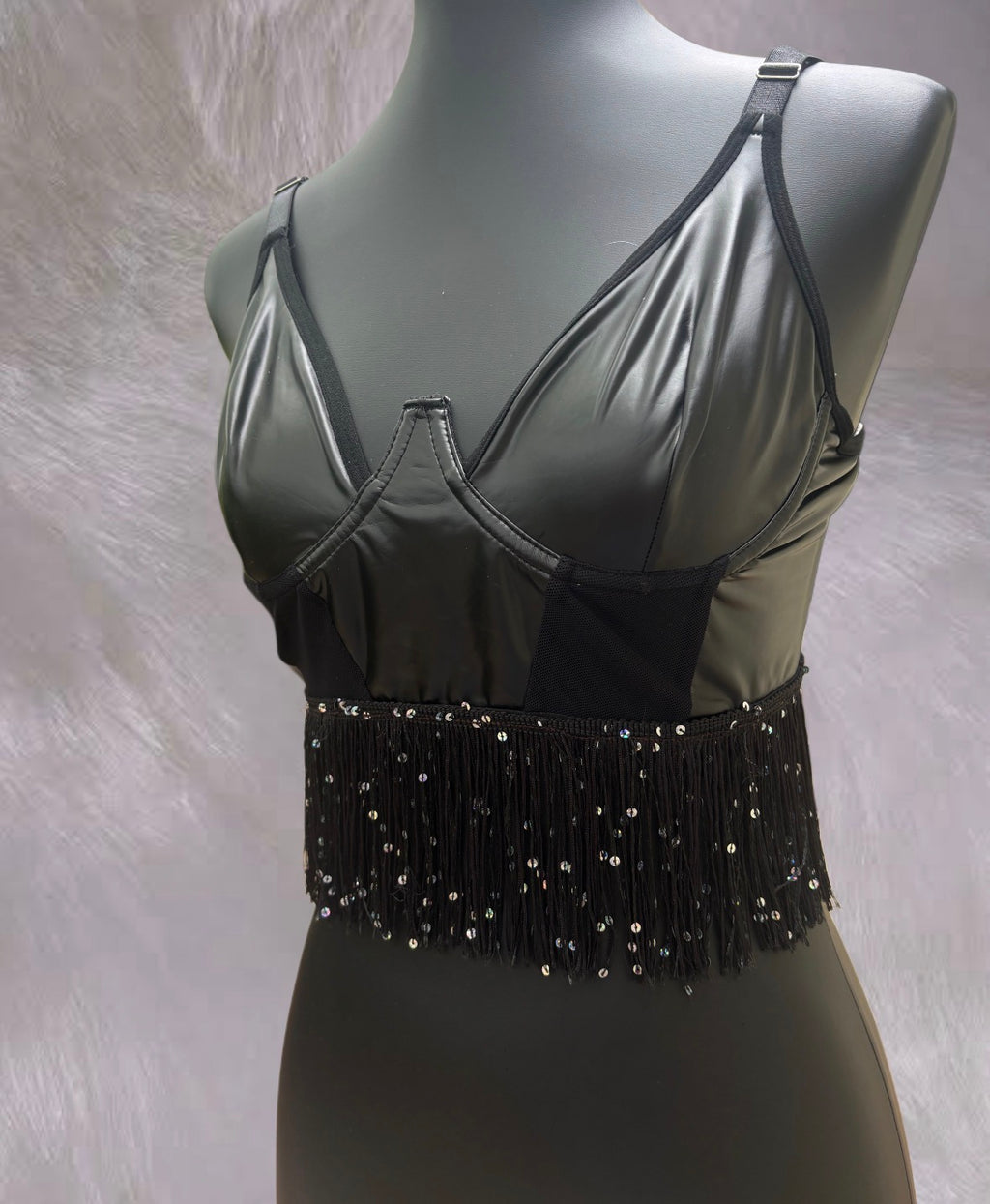 1/1 Faux Leather Bra