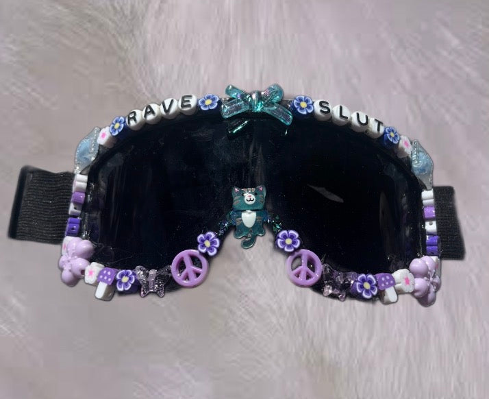 “Rave Slut” Rave Goggles