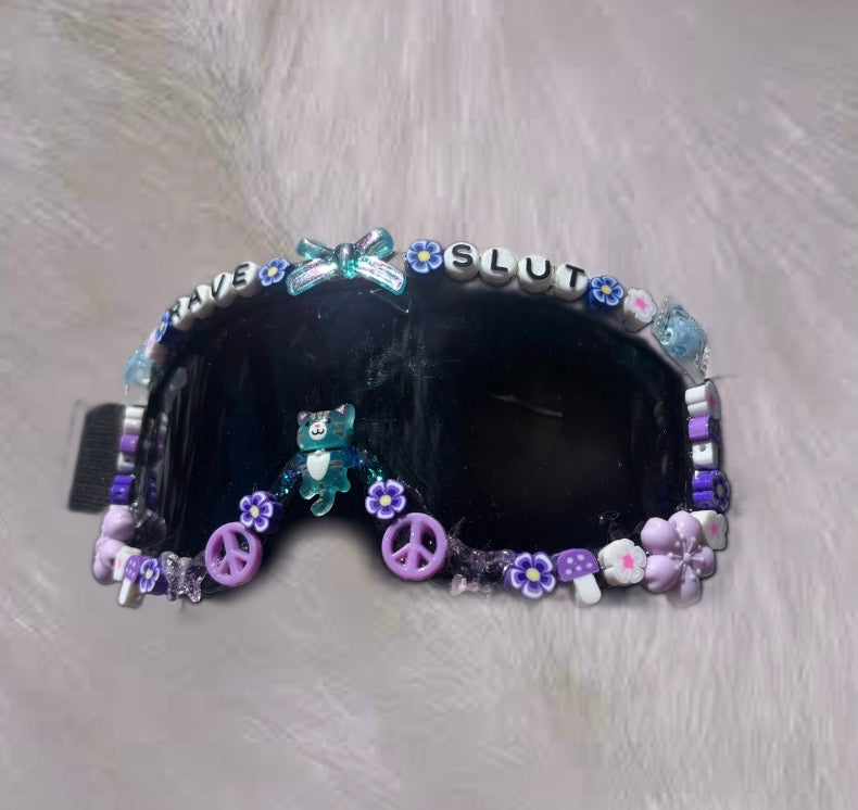 “Rave Slut” Rave Goggles