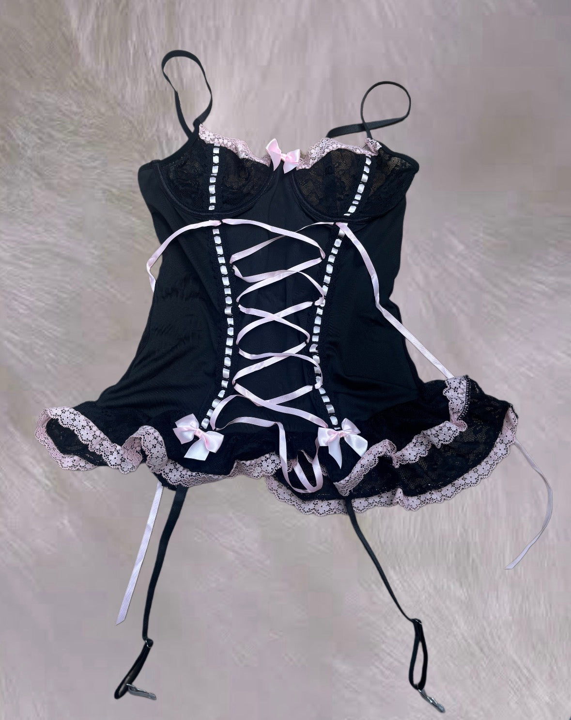 Black Lace Corset